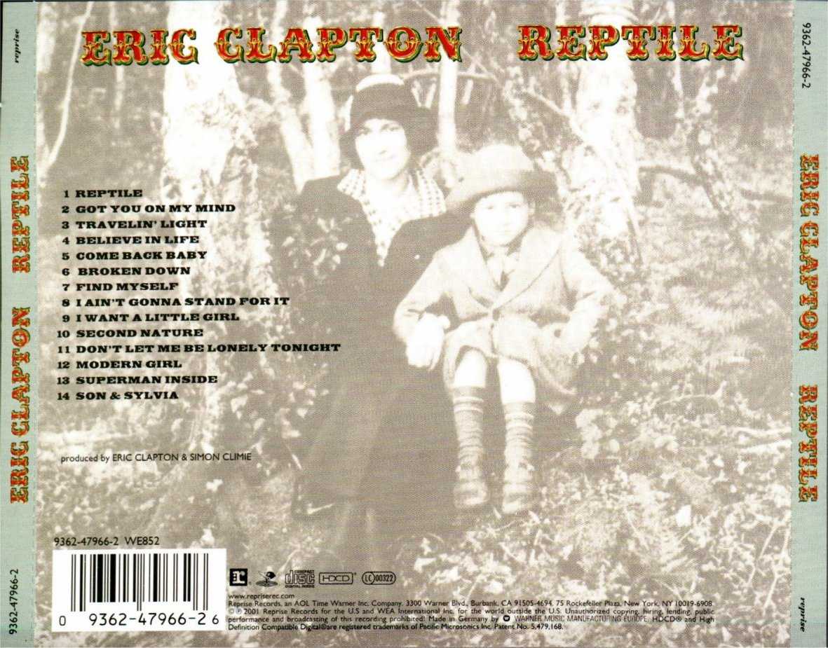 Eric Clapton  Reptile  back